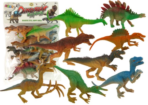 Sada figúrok zvierat v parku dinosaurov 8 dielov.