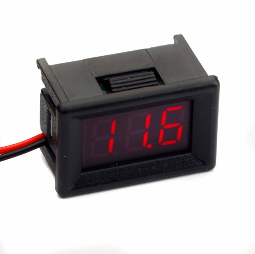 Digitálny voltmeter pre 30V DC LED červený 0,36