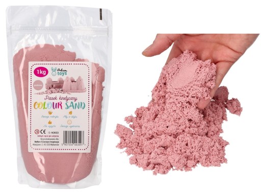 Ružový kinetický piesok 1 kg pre detskú hru AdamToys