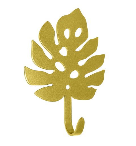 Vešiakový držiak na oblečenie, kľúče, monstera list