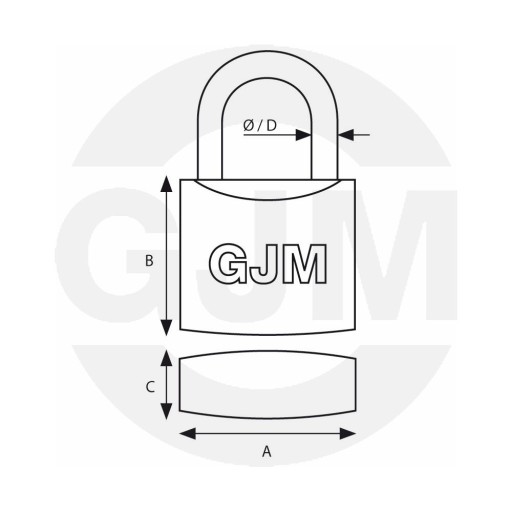 FORMAN GJM LIATINOVÝ ZÁMOK 3 KĽÚČOVÉ 45 mm