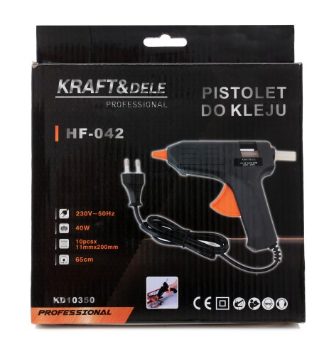 Kraft&Dele horúca lepiaca pištoľ 7 kaziet 40W 200 °C