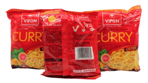 Vifon Instantná polievka, pikantné kuracie kari, 70 g