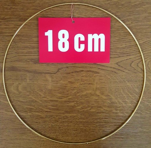 ZLATÝ prsteň/ráfik na lapače snov a makramé 18 cm