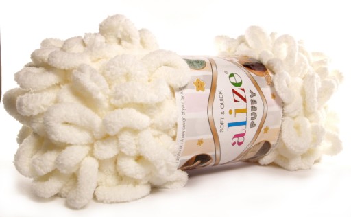 ALIZE PUFFY PRIADZA - ČÍSLO 62 ECRU