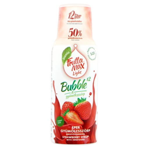Fruttamax Strawberry Light sirup 500 ml do sódy sýtenej 12l BEZ CUKRU