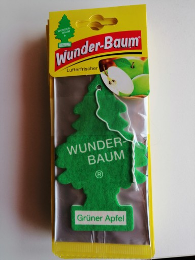 WunderBaum Voňavý vianočný stromček do auta GRUNER APFEL GREEN APPLE 1 KS.