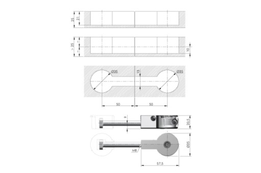 STOLNÝ KONEKTOR L-100 QUICK ITALIANA CAP BOLT