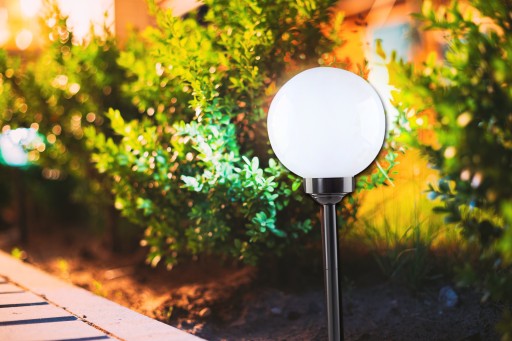 Garden Lamp LED SOLAR guľové solárne záhradné svietidlá biele 10 CM do záhrady