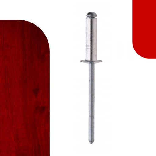 Hliníkový oceľový trhací nit 4 x 8 mm - 50 ks