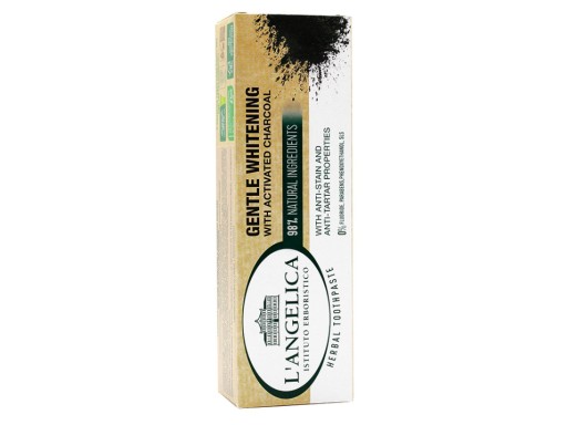 L'Angelica Jemná bieliaca zubná pasta s dreveným uhlím 75 ml