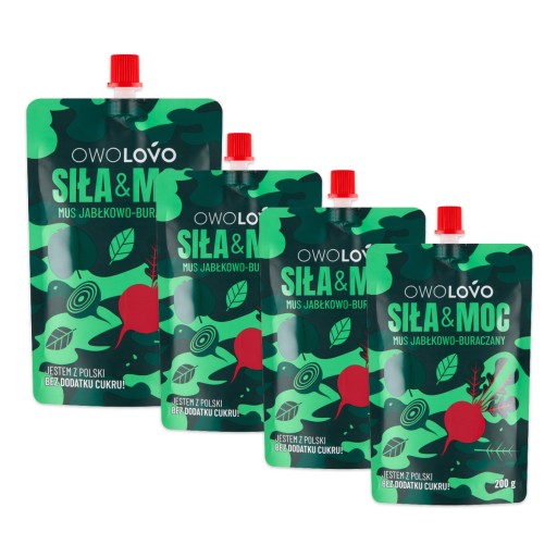 OWOLOVO Jablkovo-cviklová pena 200 g x 4 kusy