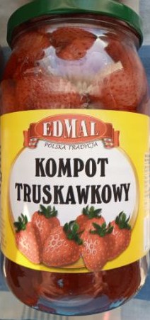 Jahodový kompót 0,9 l Edmal