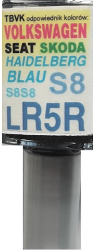 VW SEAT LR5R HEIDELBERG BLAU LAK ŠKRABANÝ DOTYK