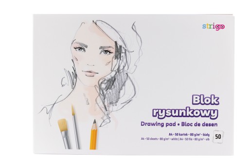 BLOK NA KRESLENIE BIELY A4 90g 50 BIELY XL LIST