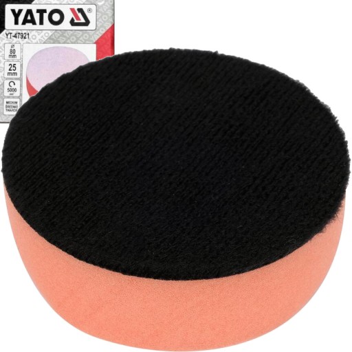 LEŠTIACA HUBKA YATO, PODLOŽKA NA VELCRO, STREDNÁ 80mm
