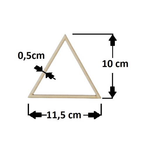 Trojuholníkové obruče 11,5 cm / 2 ks Lapač snov Scrapki