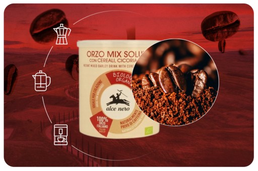 Cereálna káva Alce Nero s čakankou a figami 125g