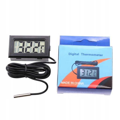 DIGITÁLNY ELEKTRONICKÝ LCD TEPLOMER SO SONDOU