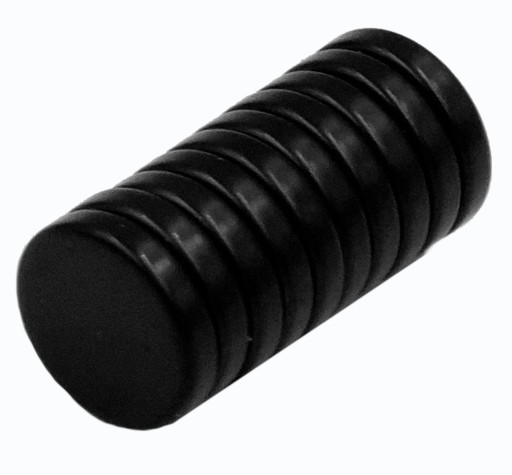 SILNÝ VALEC NEODYMOVÝ MAGNET 10x2 - ČIERNA 10KS / NEODYMOVÉ MAGNETY /