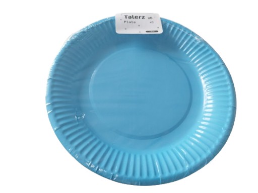 Jednorazové MODRÉ papierové TANIERE 18 cm