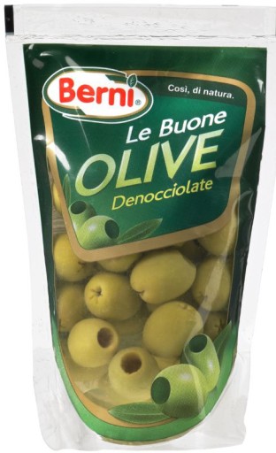 Zelené olivy s kôstkou Berni 200 g