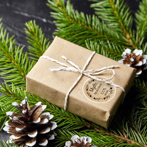 Nálepky MYDLO Handmade 100% prírodná kozmetika darček 48 kusov