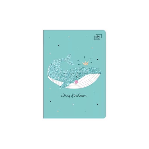 NOTEBOOK A5/32 GRID INTERDRUK GLITTER