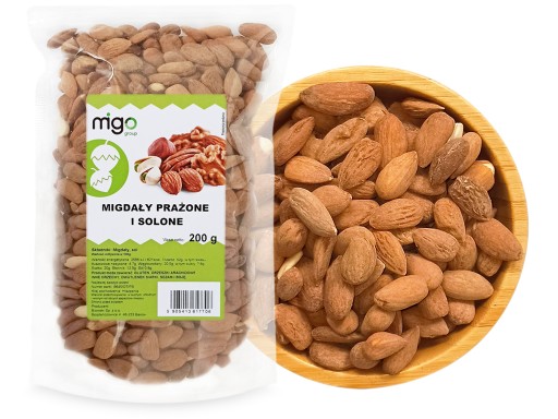 Pražené a solené mandle - 200g - MIGOgroup