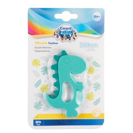 Canpol Baby silikónové detské hryzátko DINOSAUR 51/006