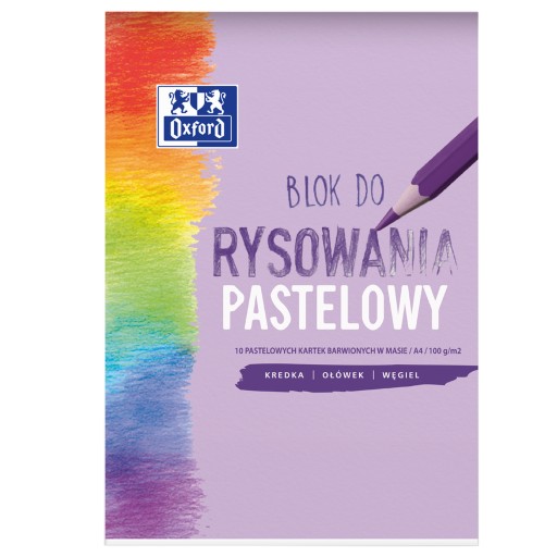 BLOK NA KRESLENIE A4/10k 100g PASTELOVÁ OXFORD FARBA
