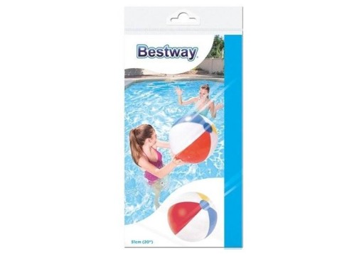 VEĽKÁ NAFUKOVANÁ PLÁŽOVÁ LOPTA BESTWAY 31021 51 CM