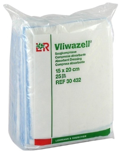 L&R - Vliwazell - 15 x 20 cm 25 ks. nesterilné