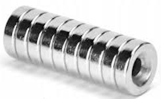 Neodymový magnet 10x3mm otvor 7/3,5mm