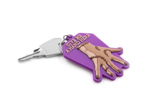 Značková gumená kľúčenka Wednesday Give Me A Hand