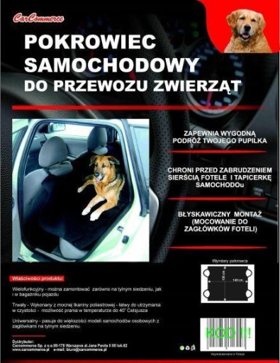 Poťah na autosedačku pre psa