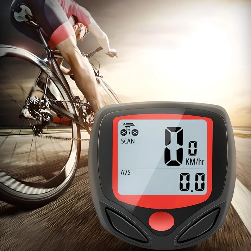 BICYKLOVÝ PULT VODEODOLNÝ DISPLEJ 14 LCD FUNKCIÍ RÝCHLOSŤ NAJETÝCH KM