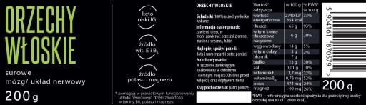 SUROVÉ VLAŠSKÉ ORECHY 200g