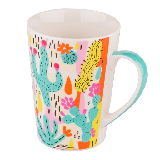 Darčekový hrnček LATTE hrnček na kávu Cacti 450ml