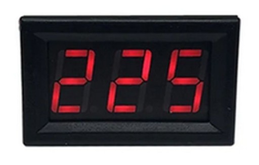 VOLTMETER 70-500VAC, ČERVENÝ