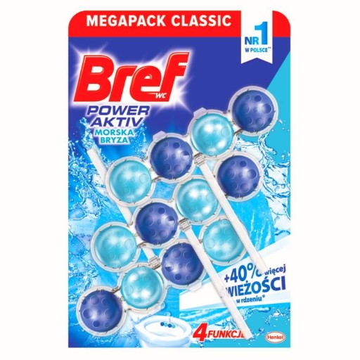 Bref Power Aktiv - Set, 3 WC kocky - Ocean