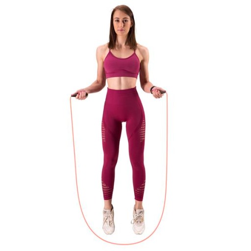 Ľahké švihadlo s gumeným lanom, 275 cm, pre dieťa