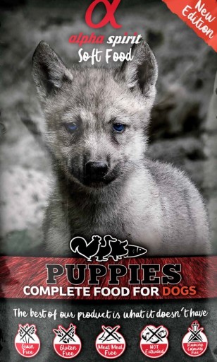 Alpha Spirit PUPPIES Polomäkký podnos JUNIOR 200g