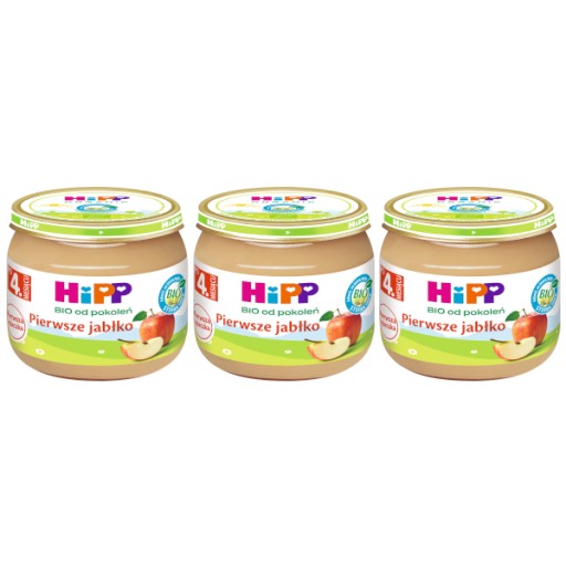 HiPP BIO Prvé jablko po 4. mesiaci 3x80g