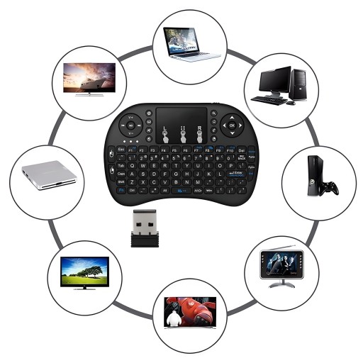 BEZDRÔTOVÁ KLÁVESNICA DOTYKOVÝ OVLÁDAČ S DIAĽKOU MYŠI PRE i8 SMART TV