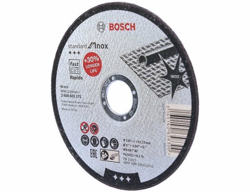 KORUNDOVÝ KOTOUČ PRE NEREZ. 125/1,0 mm BOSCH