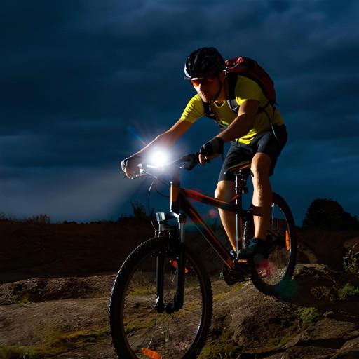 LED SVETLO NA BICYKEL PREDNÉ OSVETLENIE BICYKEL SVETLO NA RIADITEĽKY