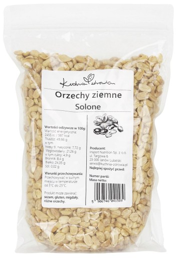 Arašidy pražené KUCHNIA ZDROWIA 500g Sol