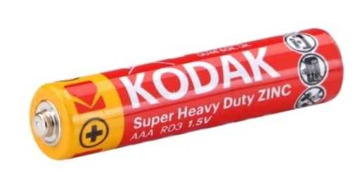 SUPER ZAŤAŽNÉ KODAK ZINOK-UHLÍKOVÉ BATÉRIE AAA 1,5V 20 KS