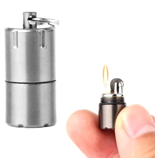 MINI BENZÍNOVÝ ZAPAĽOVAČ KĽÚČOVKA PREŽITIE AG994